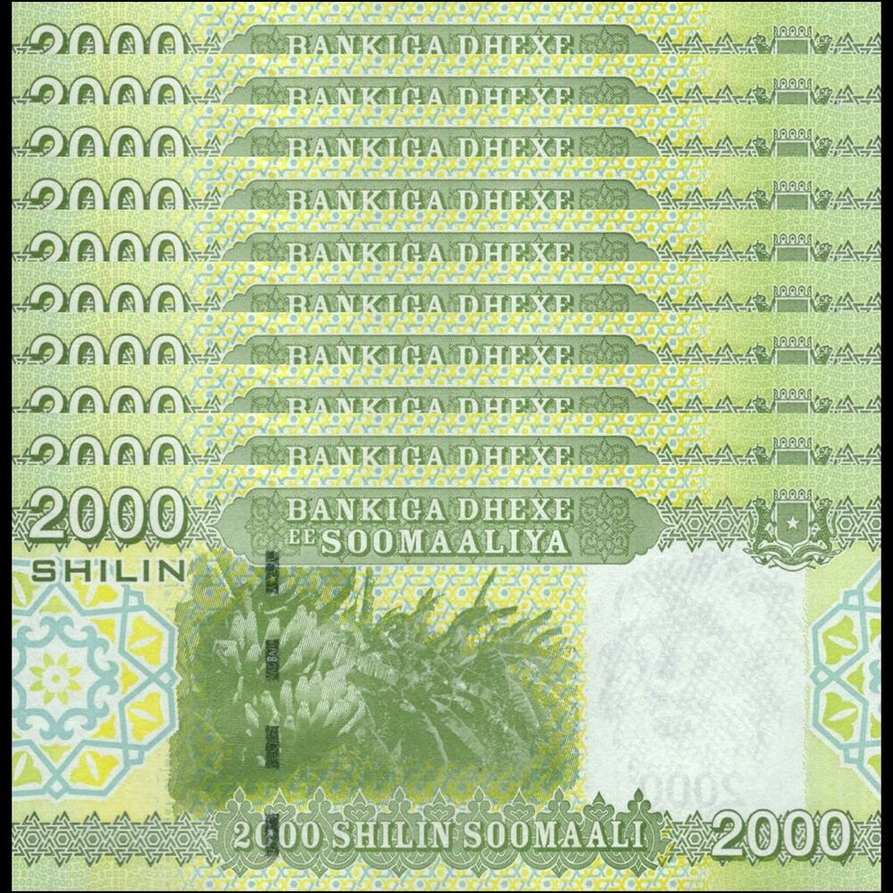 Somalia -  2000 Shillin 2010 - Pick # 39a - Set 10 PCS