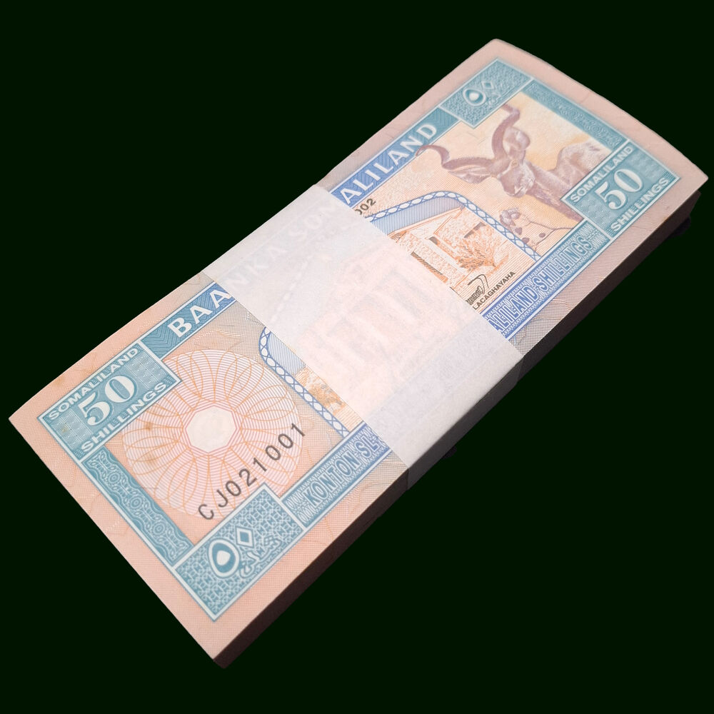 Somaliland - 50 Shillings 2002 - Pick # 7d - Bundle 100 PCS