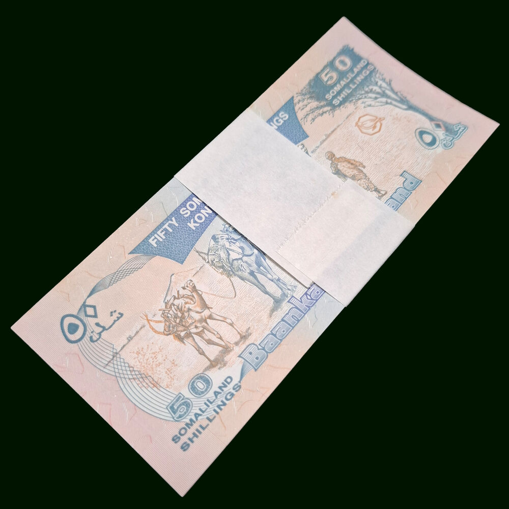 Somaliland - 50 Shillings 2002 - Pick # 7d - Bundle 100 PCS