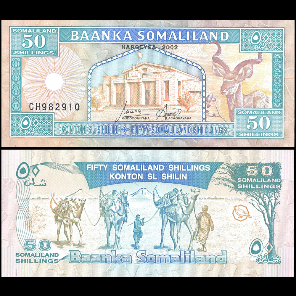 Somaliland - 50 Shillings 2002 - Pick # 7d - Set 10 PCS