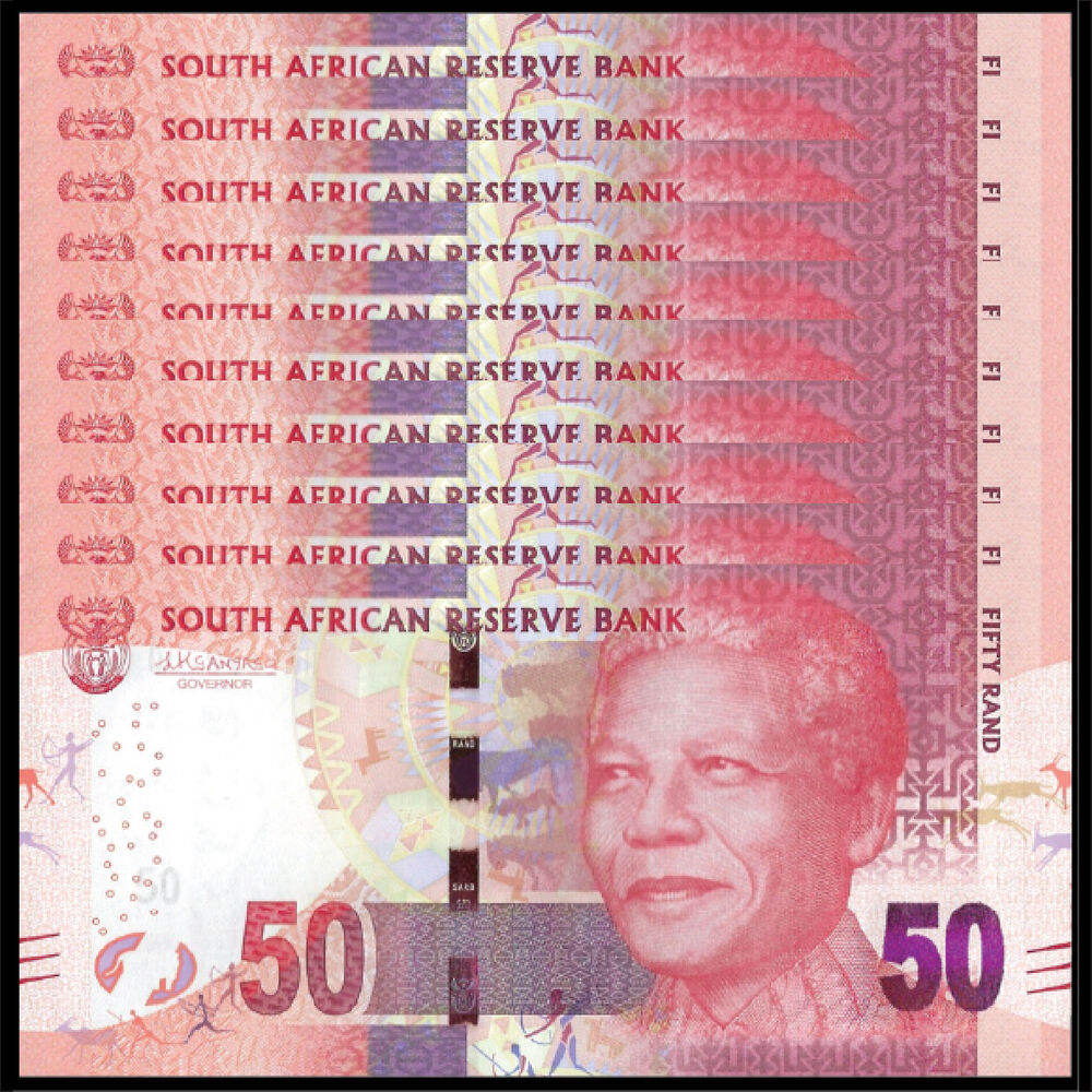 South Africa - 50 Rand 2016 - Pick# 140b - Set 10 PCS