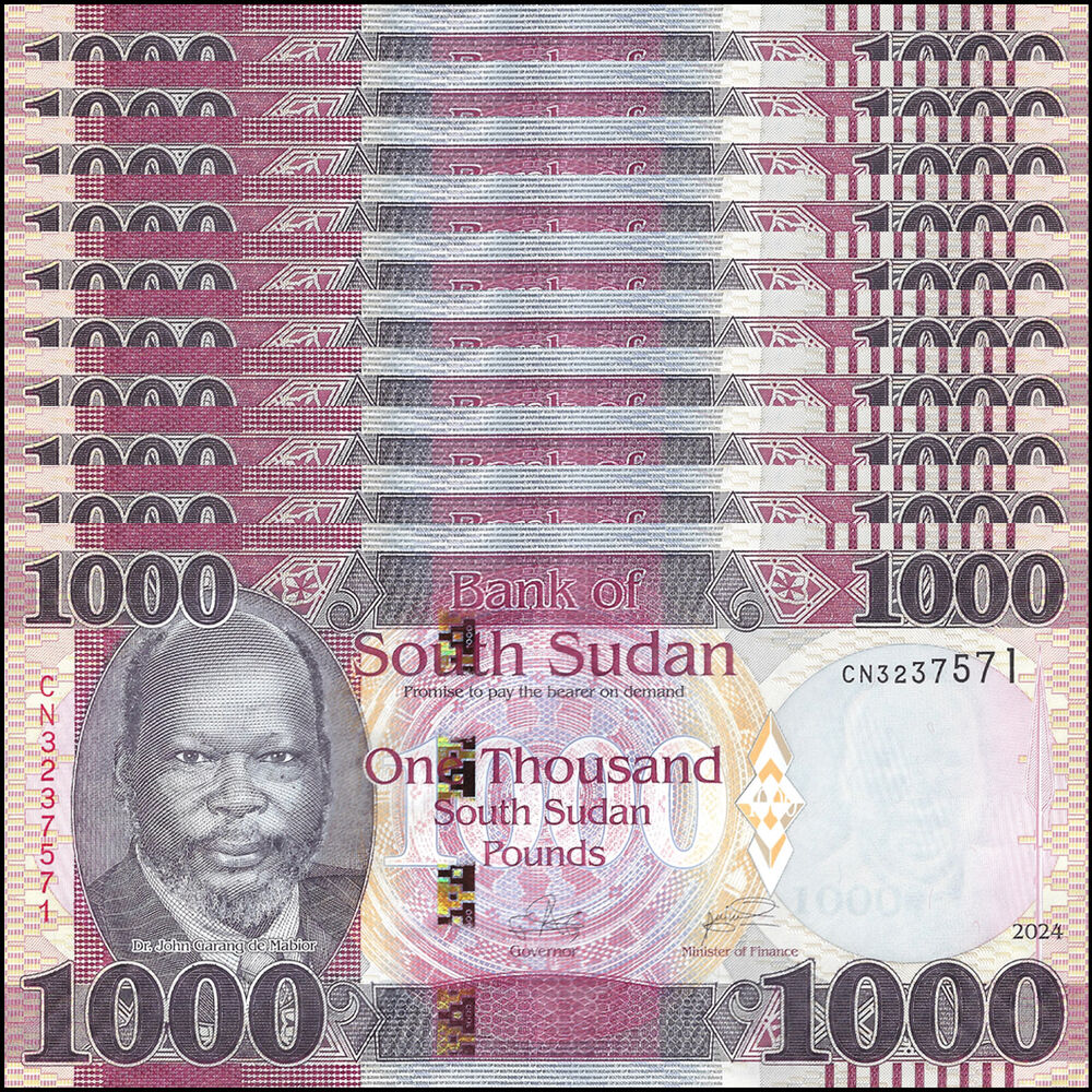South Sudan - 1000 Pounds 2024 - Pick- NEW / B118a - Set 10 PCS