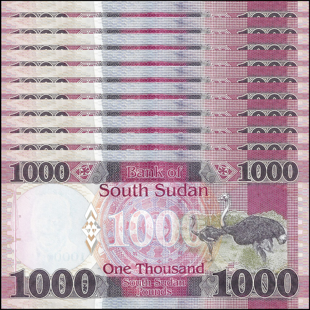 South Sudan - 1000 Pounds 2024 - Pick- NEW / B118a - Set 10 PCS