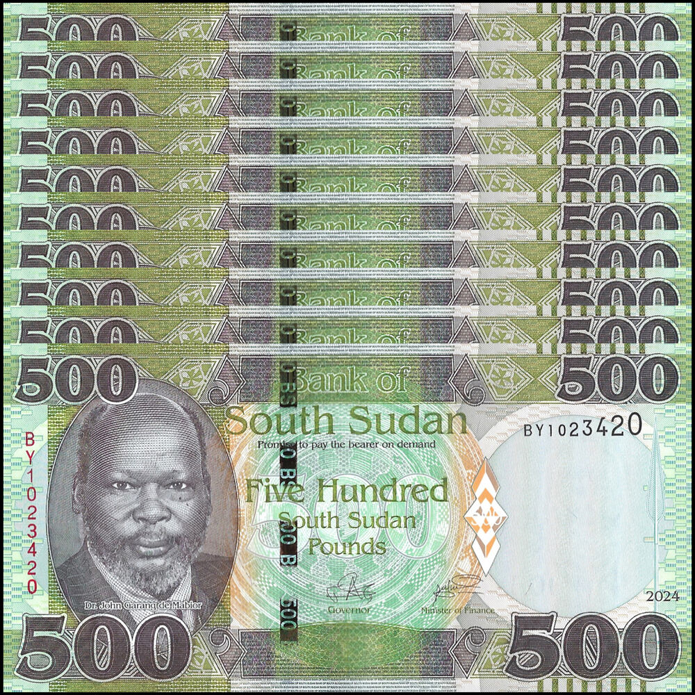 South Sudan - 500 Pounds 2024 - Pick- NEW / B120a - Set 10 PCS