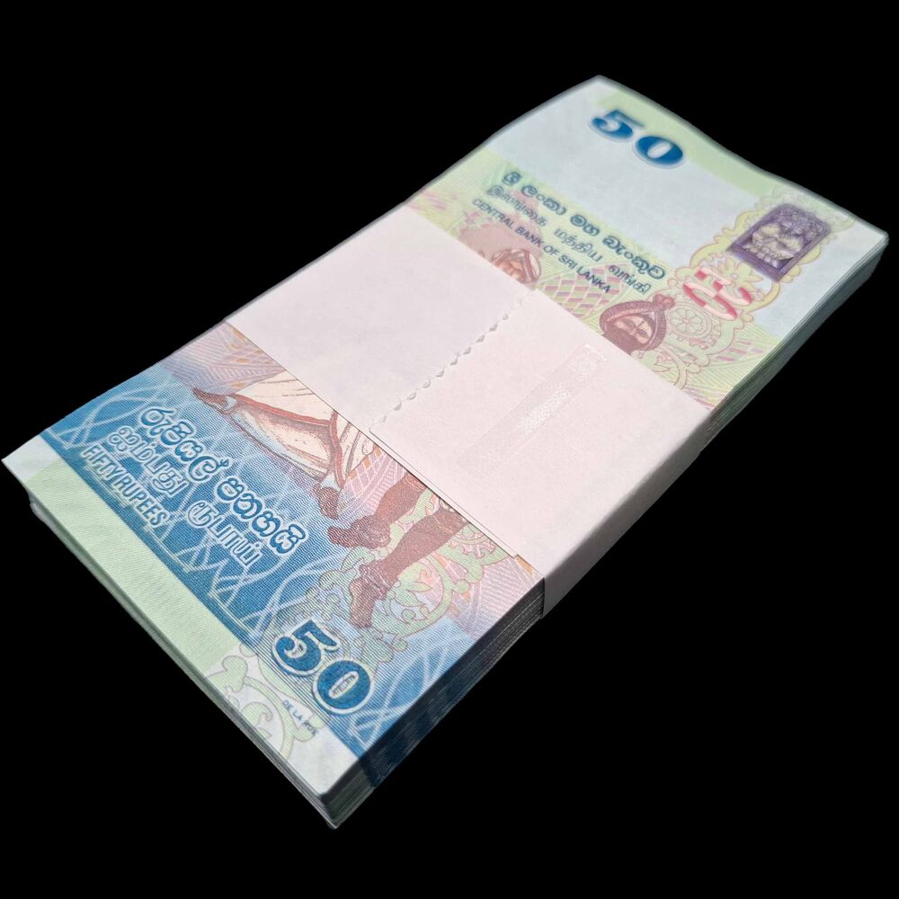 Sri Lanka -  50 Rupees 2022 - Pick # 124i - Bundle 100 PCS