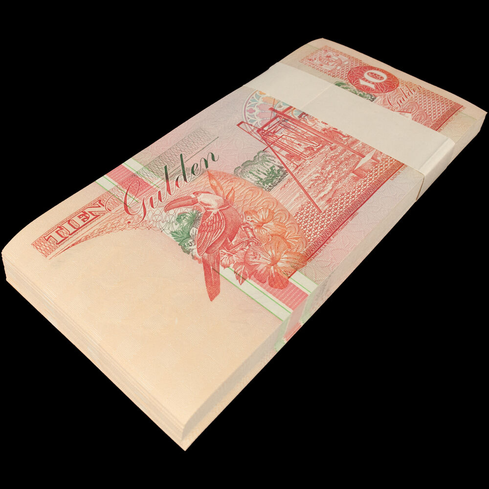 Suriname - 10 Gulden 1996 - Pick- 137 / B523c - Bundle 100 PCS