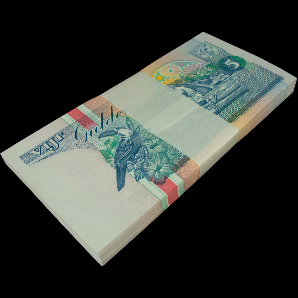 Suriname - 5 Gulden 1998 - Pick- 136b - Bundle 100 PCS