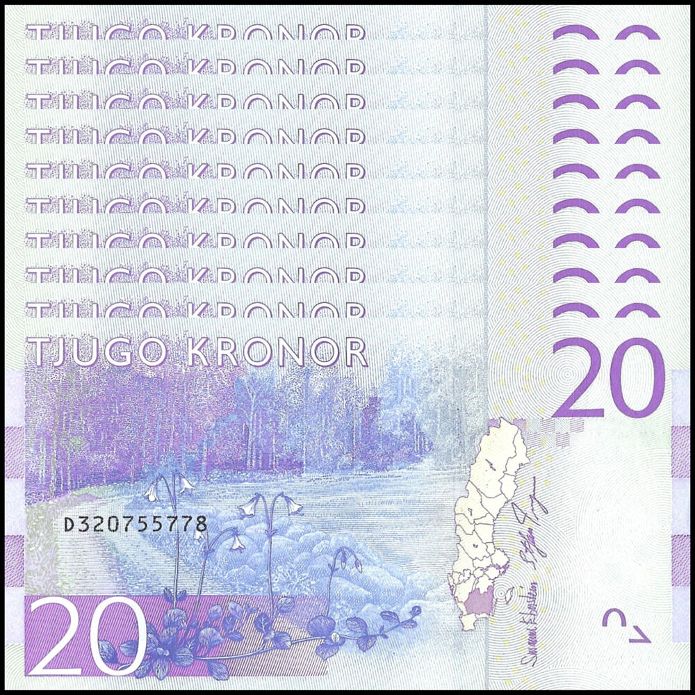 Sweden -  20 Kronor 2015 - Pick # 69b - Set 10 PCS