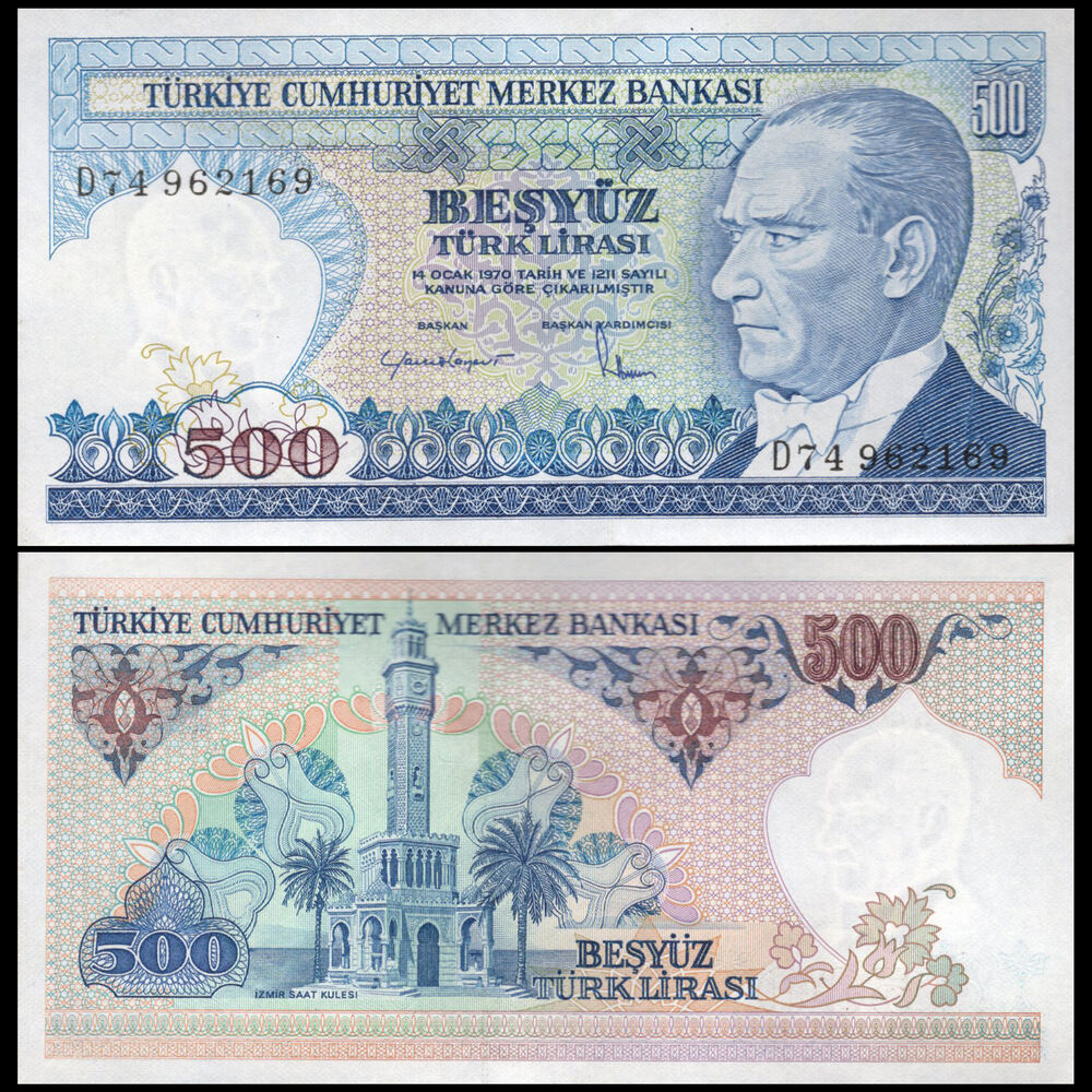 Turkey -  500 Lirasi 1983 - Pick # 195 - Set 10 PCS