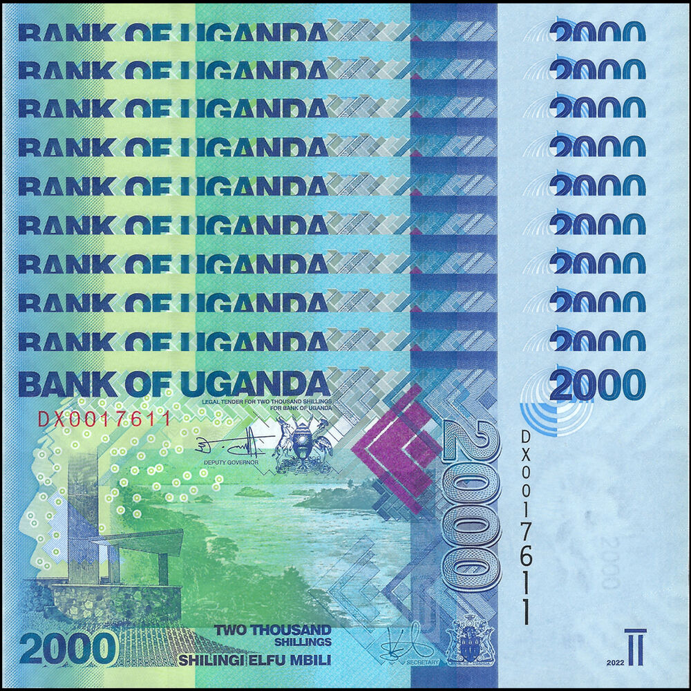 Uganda - 2000 Shillings 2022 - Pick- NEW / B155g - Set 10 PCS
