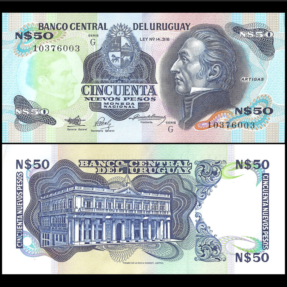 Uruguay - 50 Nuevos Pesos 1989 - Pick- 61a - Set 10 PCS