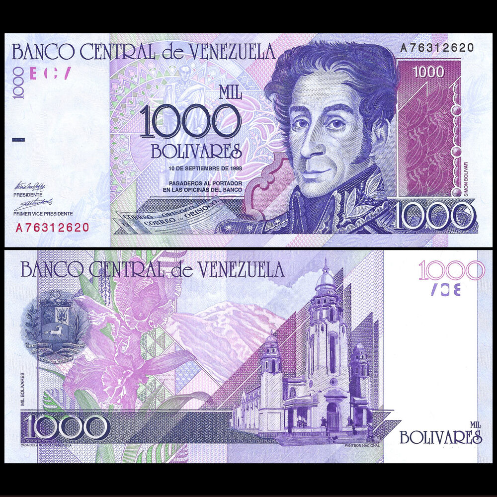 Venezuela - 1000 Bolivares 1998 - Pick- 79 / B350 - Set 10 PCS
