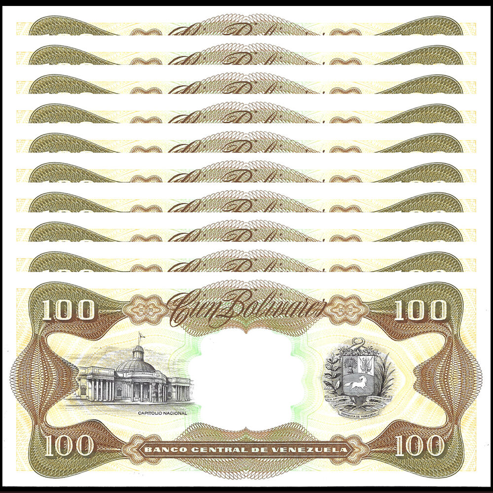 Venezuela - 100 Bolivares 1998 - Pick- 66 / B334n - Set 10 PCS