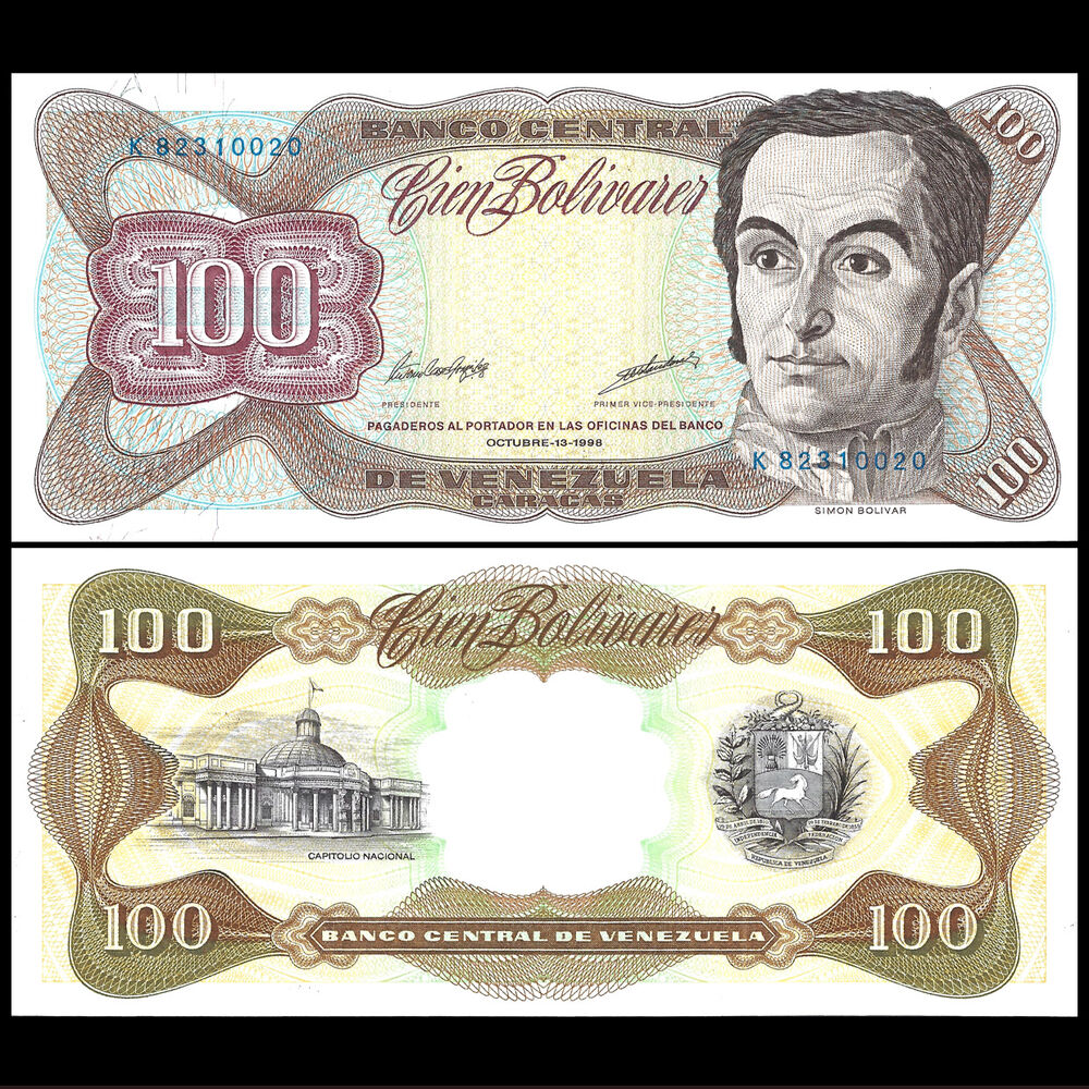Venezuela - 100 Bolivares 1998 - Pick- 66 / B334n - Set 10 PCS