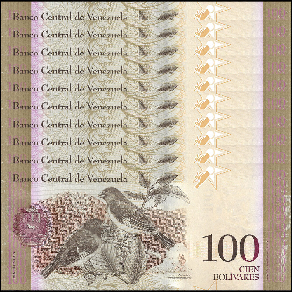 Venezuela - 100 Bolivares 2015 - Pick- 93k / B363k - Set 10 PCS