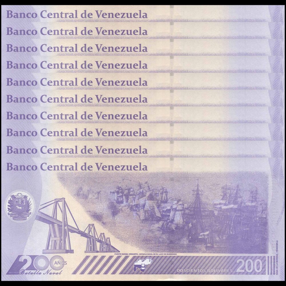 Venezuela -  200 Bolivares 2023 - Pick # 120 - Set 10 PCS