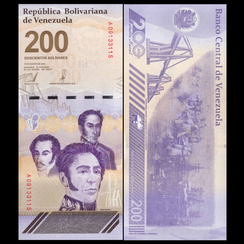 Venezuela -  200 Bolivares 2023 - Pick # 120 - Set 10 PCS