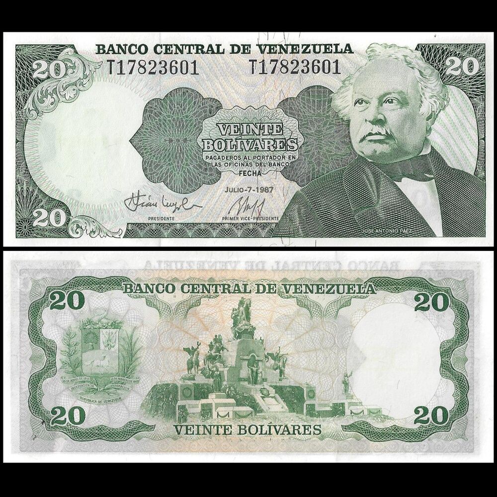Venezuela - 20 Bolivares 1987 - Pick- 64A / B330 - Set 10 PCS