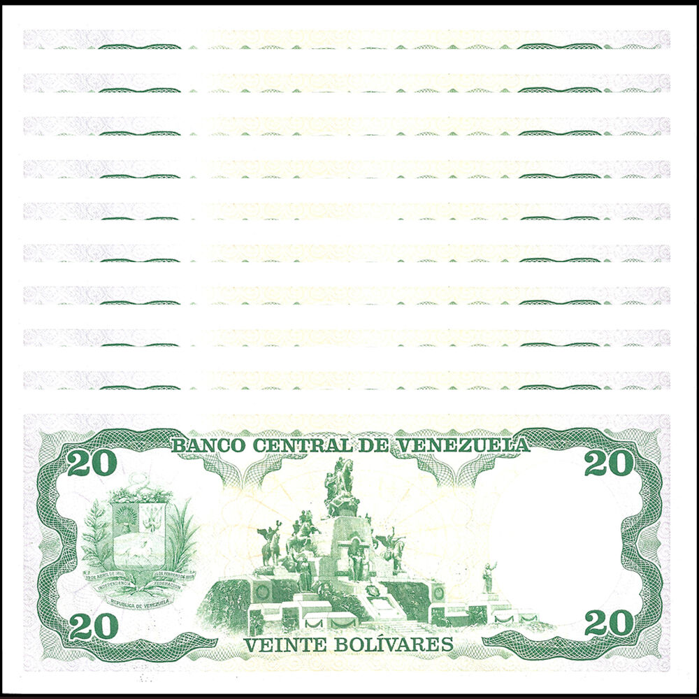 Venezuela - 20 Bolivares 1990 - Pick- 63 / B328c - Set 10 PCS