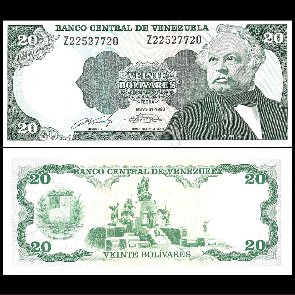 Venezuela - 20 Bolivares 1990 - Pick- 63 / B328c - Set 10 PCS