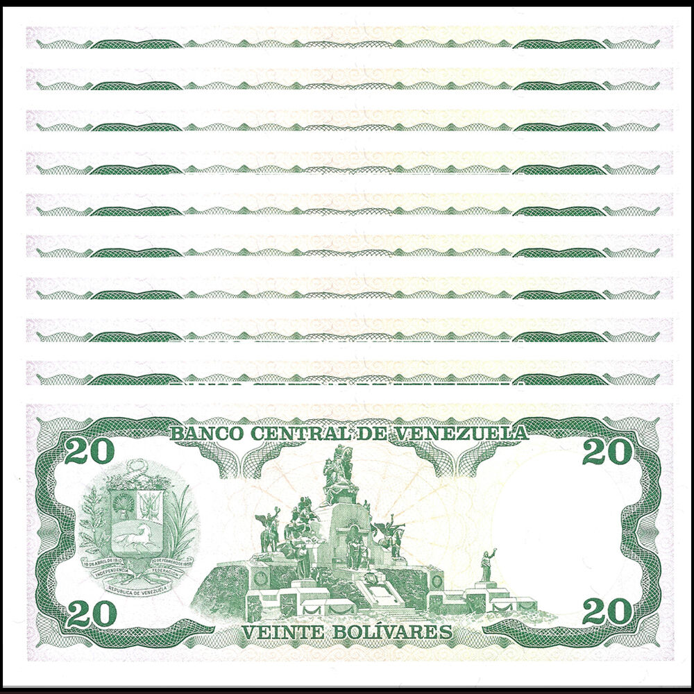Venezuela - 20 Bolivares 1995 - Pick- 63 / B328e - Set 10 PCS