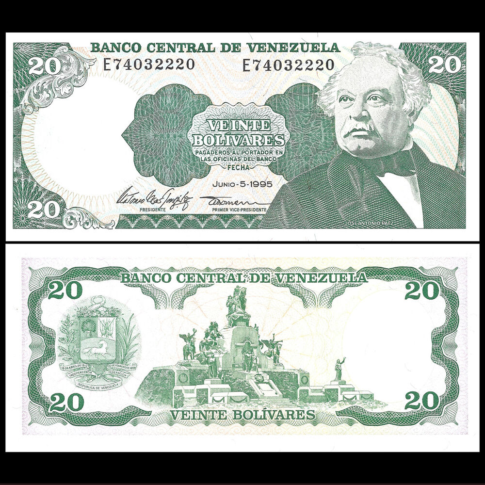 Venezuela - 20 Bolivares 1995 - Pick- 63 / B328e - Set 10 PCS