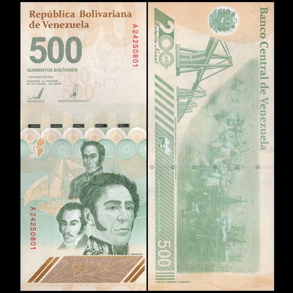 Venezuela -  500 Bolivares 2021 - Pick # 121 - Set 10 PCS