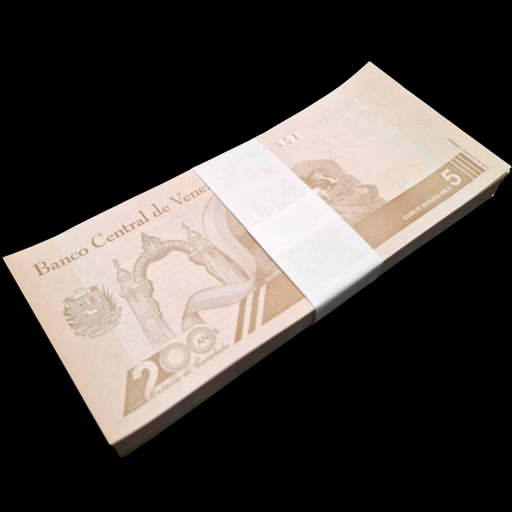 Venezuela -  5 Bolivares 2021 - Pick # 115 - Bundle 100 PCS