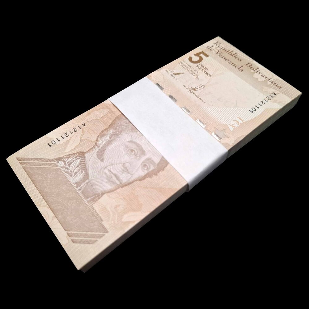 Venezuela -  5 Bolivares 2021 - Pick # 115 - Bundle 100 PCS