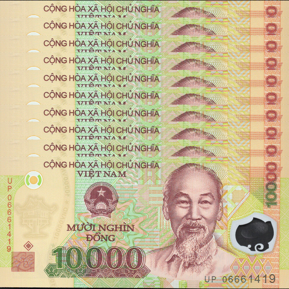 Vietnam -  10.000 Dong 2006 - Pick # 119a - Set 10 PCS