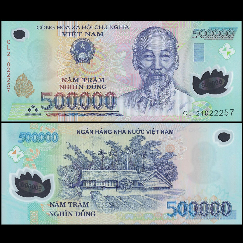 Vietnam -  500.000 Dong 2021 - Pick # 124q - Set 10 PCS