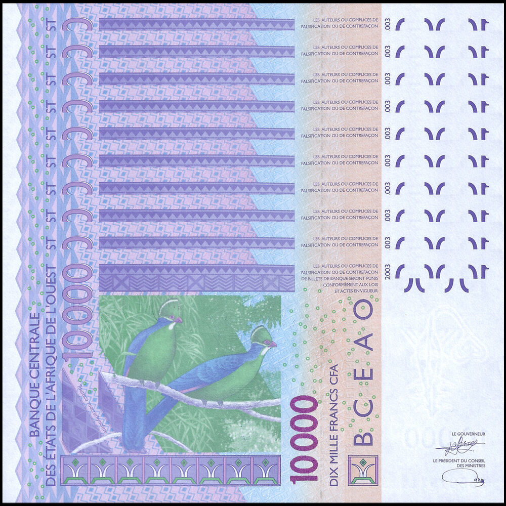 West African States - Mali - 10.000 Francs 2023 - Pick- 418D / B124Dw - Set 10 PCS