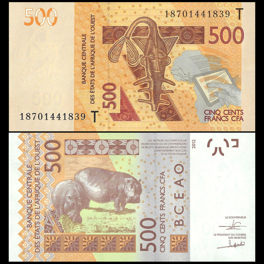 West African States Togo - 500 Francs 2018 - Pick- 819Tg / B120Tg - Set 10 PCS