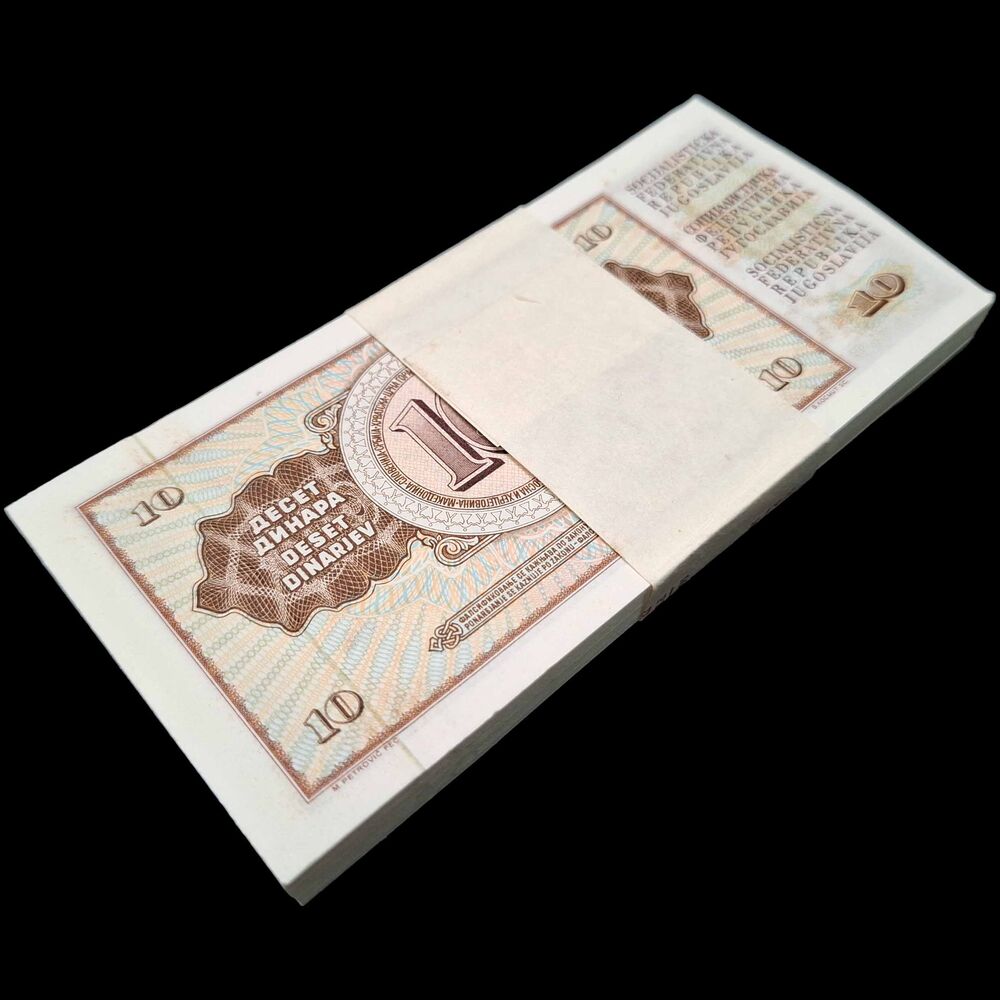 Yugoslavia -  10 Dinara 1978 - Pick # 87a - Bundle 100 PCS
