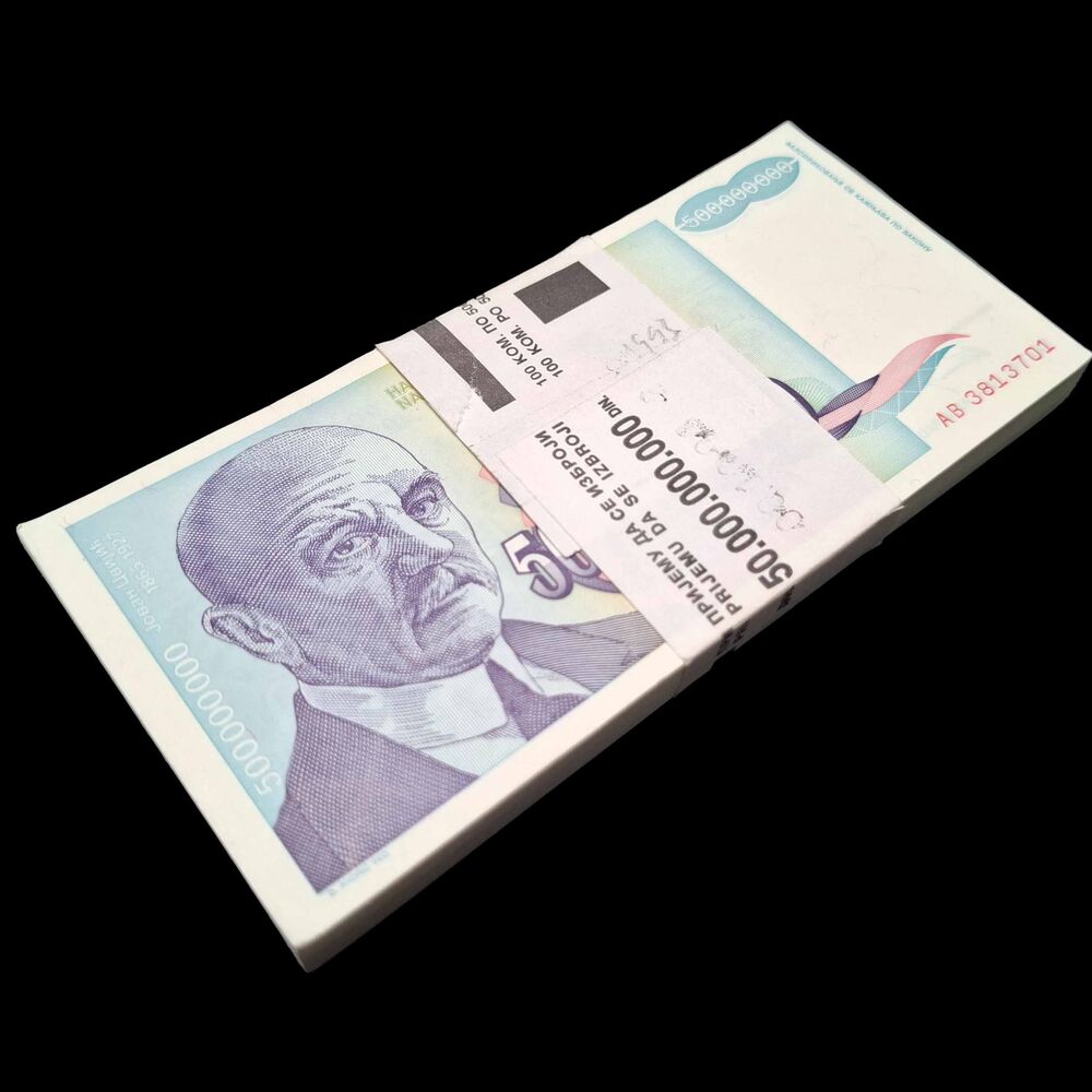 Yugoslavia -  500.000.000 Dinara 1993 - Pick 134 - Bundle 100 PCS