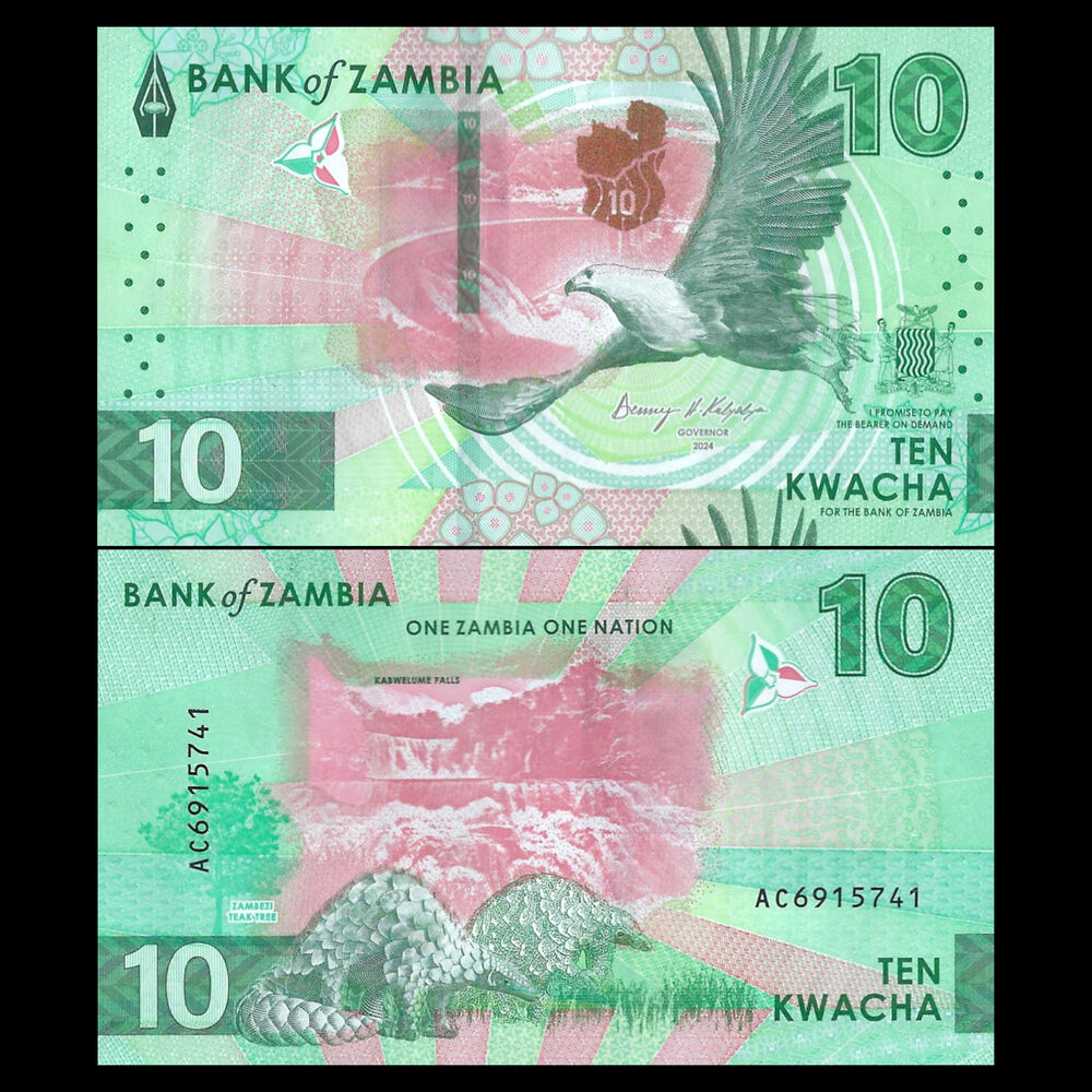 Zambia - 10 Kwacha 2024 - Pick # NEW - Bundle 100 PCS