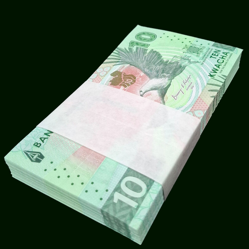 Zambia - 10 Kwacha 2024 - Pick # NEW - Bundle 100 PCS