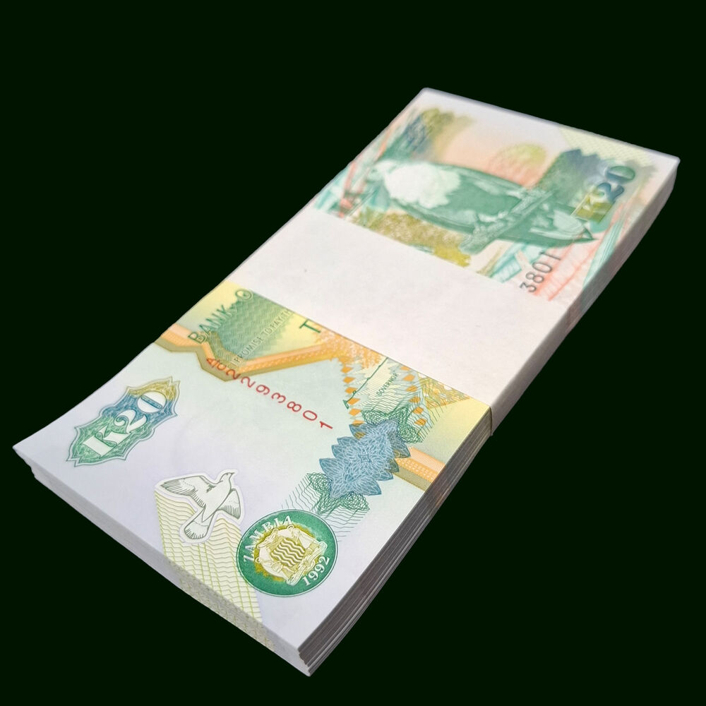 Zambia - 20 Kwacha 1992 - Pick # 36a - Bundle 100 PCS