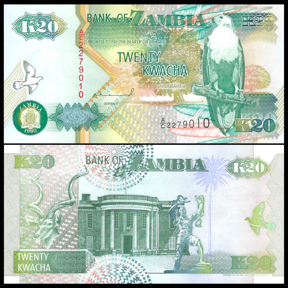 Zambia - 20 Kwacha 1992 - Pick # 36a - Brick 1000 PCS