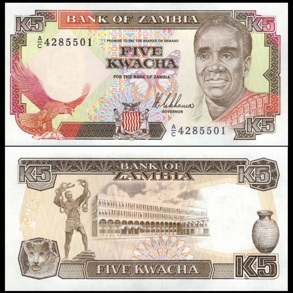 Zambia -  50 Kwacha 1989 - Pick # 30 - Set 10 PCS