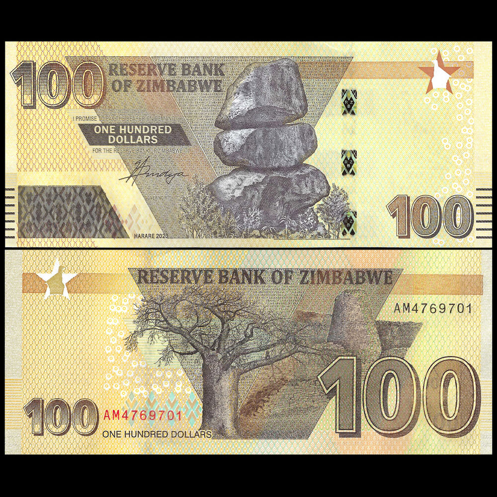 Zimbabwe - 100 Dollars 2023 - Pick- NEW / B197b - Bundle 100 PCS
