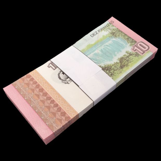 Angola -  10 Kwanzas 2012 - Pick # 151B - Bundle 100 PCS