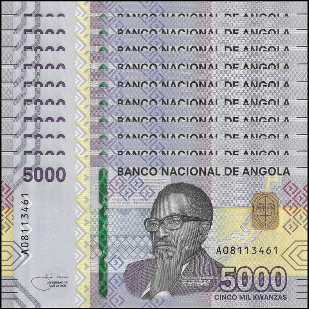 Angola - 5000 Kwanzas 2020 - Pick # 164a - Set 10 PCS