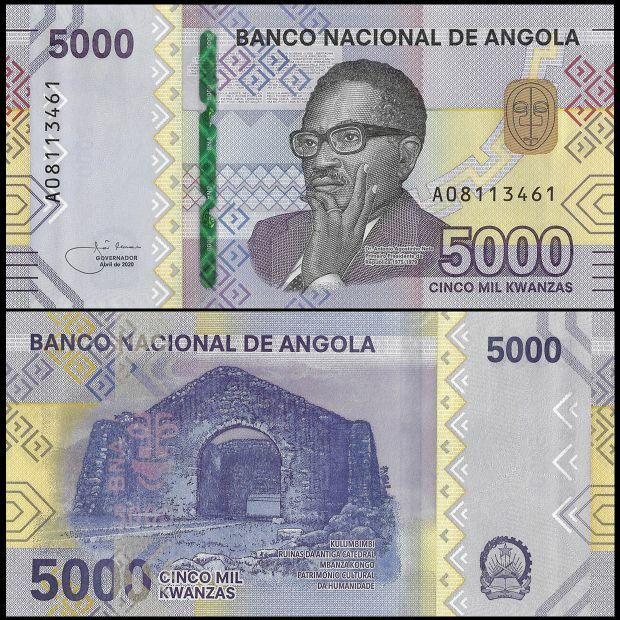 Angola - 5000 Kwanzas 2020 - Pick # 164a - Set 10 PCS