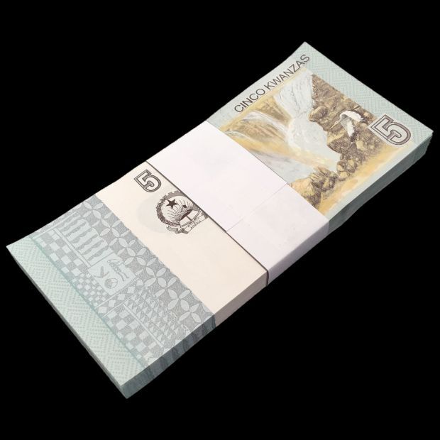 Angola -  5 Kwanzas 2012 - Pick # 151A - Bundle 100 PCS
