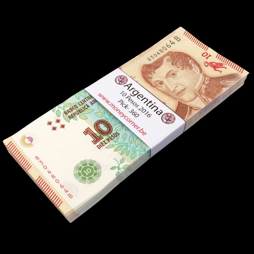 Argentina - 10 Pesos 2016 - Pick- 360 - Bundle 100 PCS