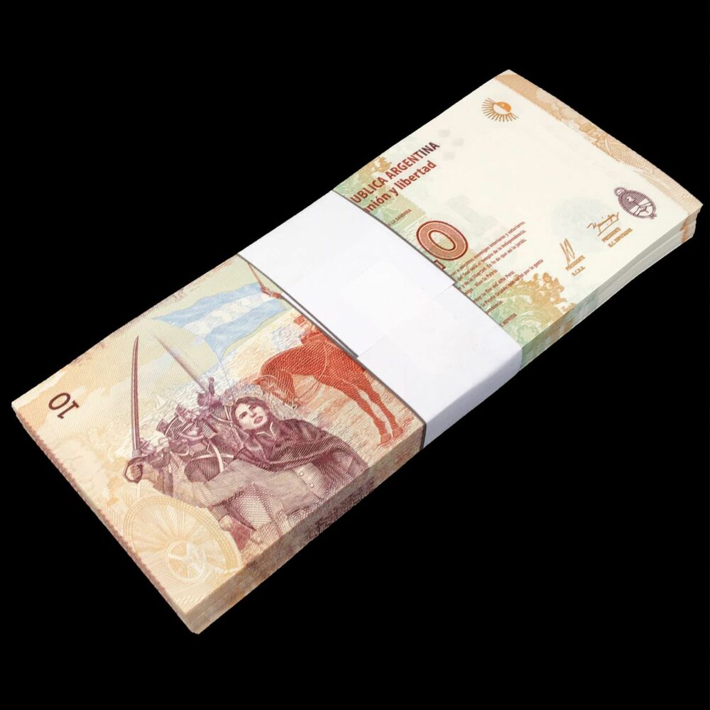 Argentina - 10 Pesos 2016 - Pick- 360 - Bundle 100 PCS