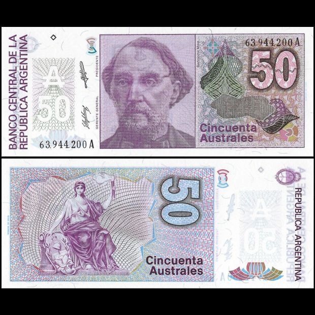Argentinië -  50 Australes 1986 - Pick # 326 - Set 10 PCS