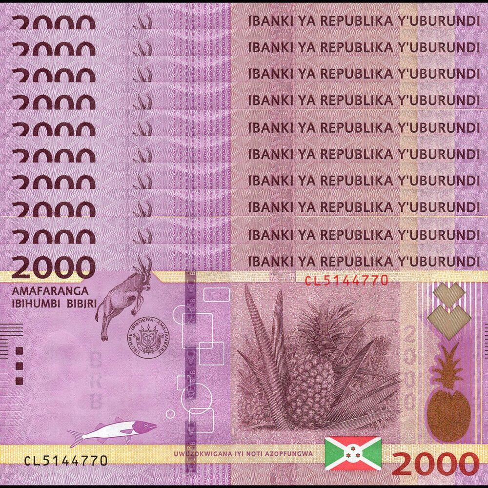 Burundi - 2000 Francs 2023 - Pick- NEW / B243a - Set 10 PCS