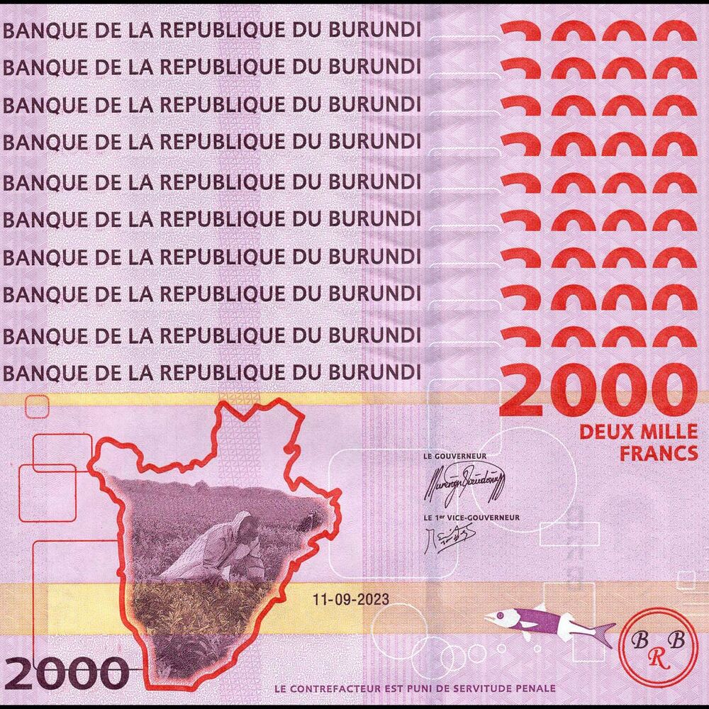 Burundi - 2000 Francs 2023 - Pick- NEW / B243a - Set 10 PCS